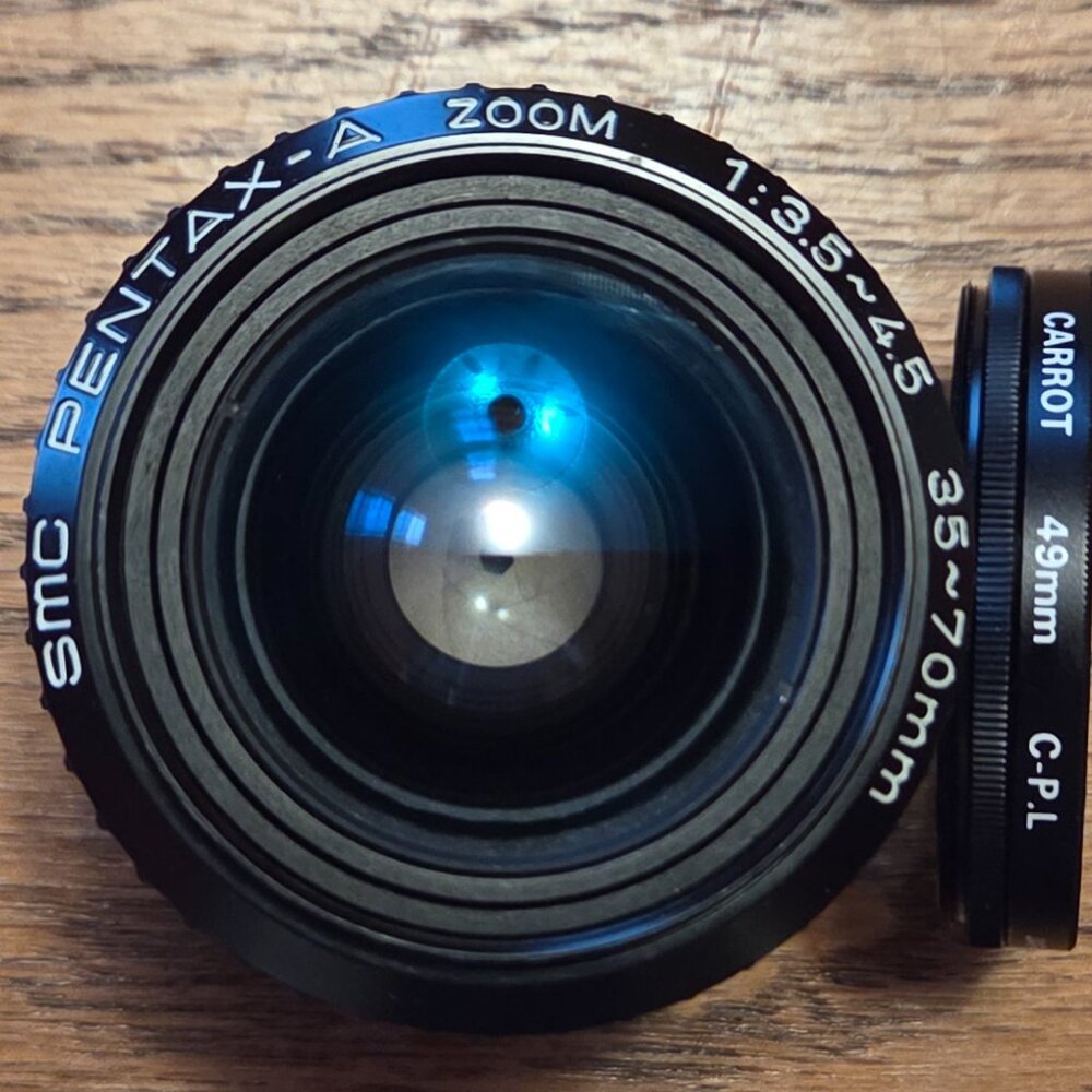 Vintage Pentax-A 35-70mm f3.5 zoom lens